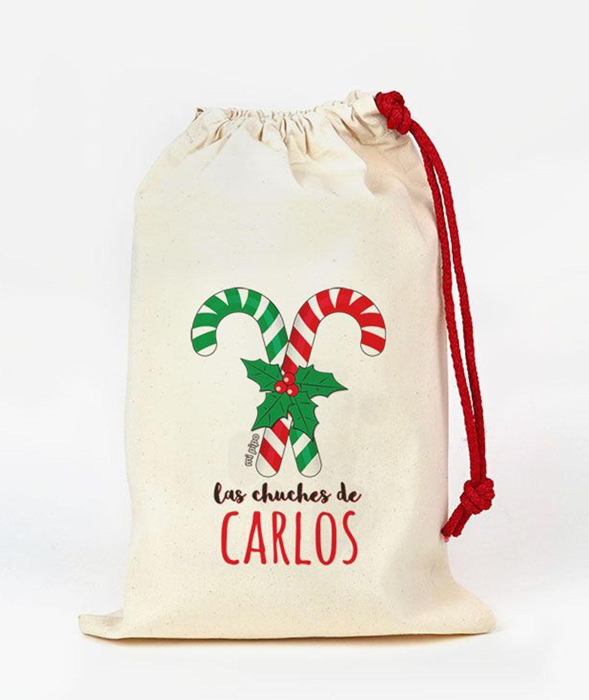 Bolsa para Chuches Tela Personalizado Mi Pipo Bastones - Nanetes #